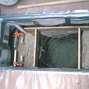 Pouring 1/2 way done